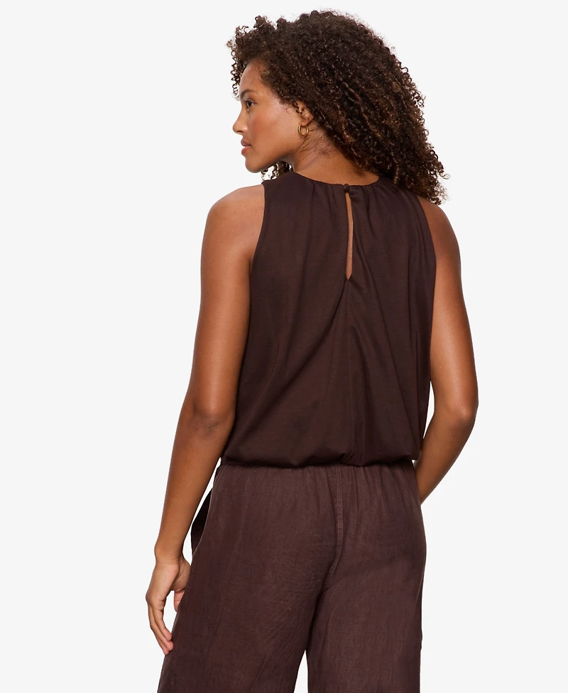 Sanctuary Women's Retreat Crewneck Bubble Tank Top