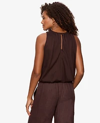 Sanctuary Women's Retreat Crewneck Bubble Tank Top