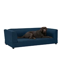 Clihome Dog Sofa for Medium Large Dog, Rectangular Design with Backrest, Armrests, Soft Cushion