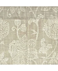 Rlf Home Cross Stitch Ruffled Provance Cotton with Fully Lined Rod Pocket Valnance for Windows