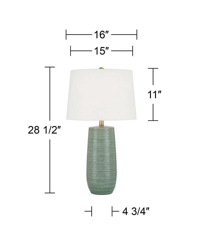 360 Lighting Kerry 28 1/2" High Stripes Ceramic Table Lamp