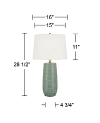 360 Lighting Kerry 28 1/2" High Stripes Ceramic Table Lamp