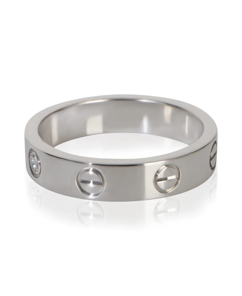 Pre-Owned Cartier White Gold Diamond Small Model Love Ring