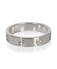 Pre-Owned Cartier White Gold Diamond Small Model Love Ring
