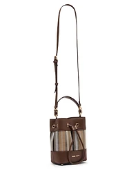 Anne Klein Stripe Mini Bucket Handbag
