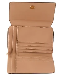 Anne Klein Tortoise Chain Link Trifold Wallet