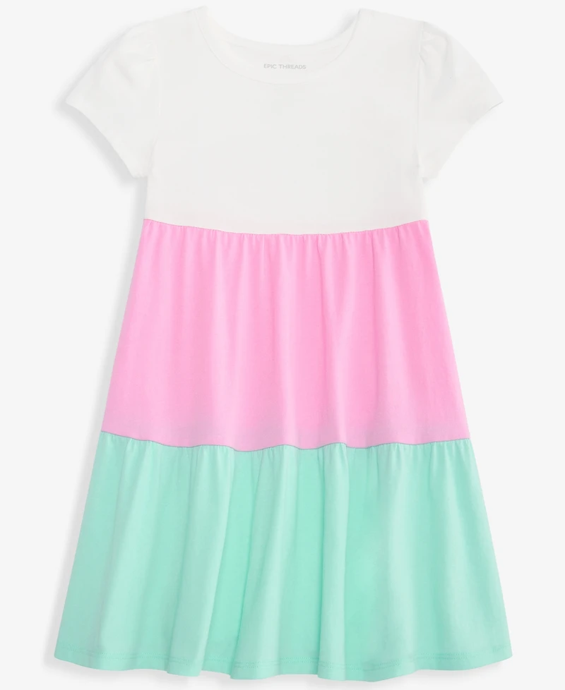 Epic Threads Baby and Toddler Girls' Color-block Dress, Macy's Exclusive