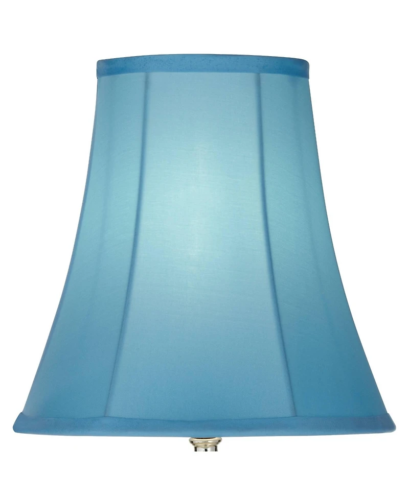 360 Lighting Bohemian 21" High Small Modern Accent Table Lamps Set of 2 Stacked Glass Shade Living Room Bedroom
