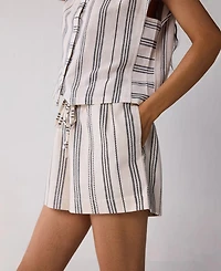Reistor Women's Regular Drawstring Shorts Stripes