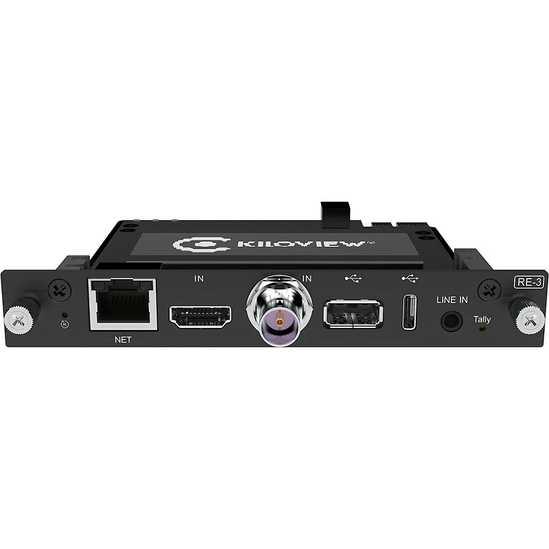 Kiloview Re-3 Dual-Channel 4K Uhd H.265/H.264 Hdmi/3G-sdi/Ndi|Hx Rackmount Encoding Card for Cradle Series Frame