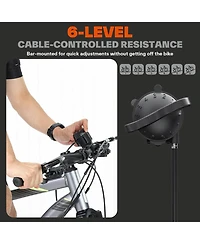 Sportneer Magnetic Bike Trainer Stand for 26–28 in and 700C Wheels, 6-Level Resistance