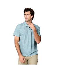 Free Country Men's SunFree Upf Printed Polo Shirt