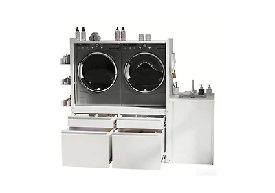 Aecojoy Laundry Pedestal with Sink Cabinet 1300LBS Heavy Duty Universal Washing Machine Stand Base Raiser