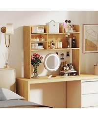 Slickblue Desktop Bookshelf with 6 Shelves Countertop Storage Hutch