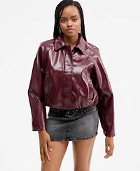 Madden Girl Juniors' Faux-Leather Jacket