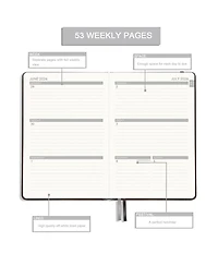 Gnuadz 2026 Planner Weekly Monthly Daily Leather Hardcover