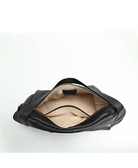 Susu Sia Large Pebbled Leather Hobo Bag Slouchy Shoulder with Adjustable Crossbody Strap Soft Everyday Tote Purse for Women