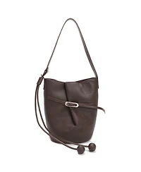 Susu Solene Leather Bucket Bag Minimalist Shoulder Crossbody Purse