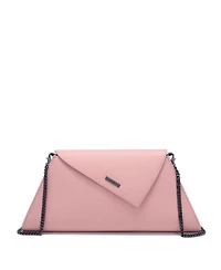Susu Women's Saffiano Leather Envelope Clutch Purse Crossbody Evening Bag with Chain Strap Elegant Handbag