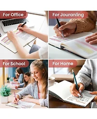 Gnuadz Pretty Lined Journal Hardcover Leather A5 College Ruled Notebook Pastel Garden