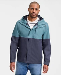 Lands' End Men's Waterproof Colorblock Raincoat