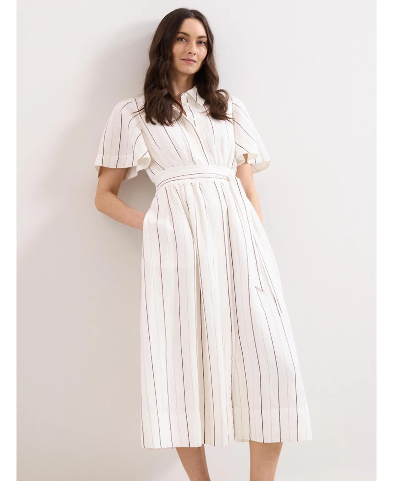 Phase Eight Women's Marielle Striped Shirt Dress
