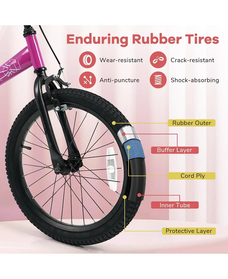 Slickblue Toddler Easy-Learn Bike with Detachable Training Wheels
