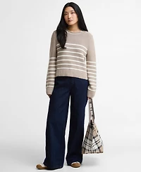 Barbour Women's Striped Crewneck Sweater