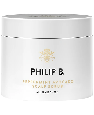 Philip B Peppermint Avocado Scalp Scrub, 8 oz.