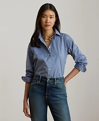 Lauren Ralph Women's Oversized Button Placket Shirt