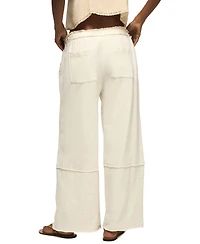 Lucky Brand Women's Fleece Wide-Leg Pants
