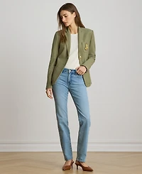 Lauren Ralph Women's Mid-Rise Slim-Fit Straight Jeans