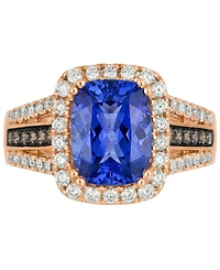 Le Vian Blueberry Tanzanite (1-7/8 ct. t.w.), Nude Diamond (1/2 ct. t.w.) & Chocolate Diamond (1/10 ct. t.w.) Ring in 14k Strawberry Gold