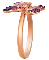Le Vian Strawberry Ombre Sapphire Butterfly (3/4 ct. t.w.) & Vanilla Sapphire Ring in 14k Strawberry Gold