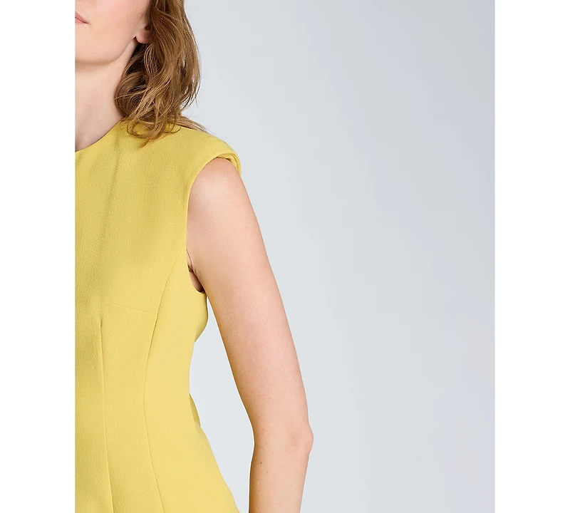 Kenneth Cole Women's Sleeveless Crewneck Suit Mini Dress