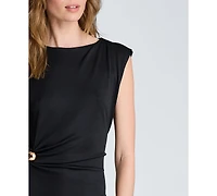 Kenneth Cole Women's Waist Drape Maxi Dress