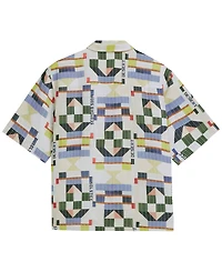 Scotch & Soda Men's Print Stitch Short-Sleeve Shirt