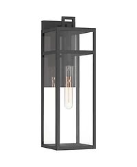 John Timberland San Lucas 18 3/4 inches High Modern Outdoor Wall Light Fixture Mount Porch House Weatherproof Sand Glass Shade