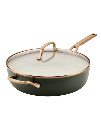 KitchenAid Design Series Hard-Anodized Ceramic Induction 5-Quart Lidded Saute Pan