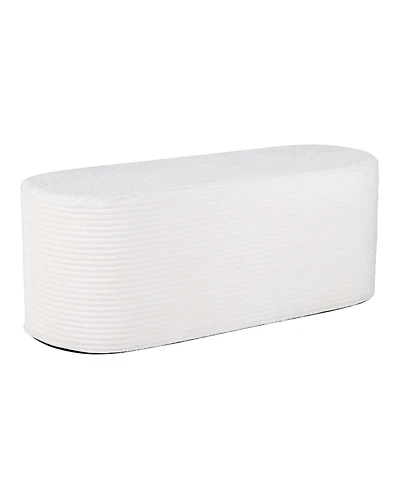 Slickblue Modern Upholstered Ottoman Bench with High Density Sponge for Comfortable Seating-Beige