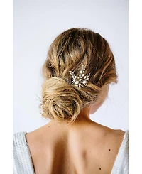 Untamed Petals Womens Poetry Freshwater Pearl Hair Pin