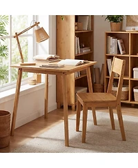 Slickblue Wicker Square Dining Table for 2 to 4 People Patio Table