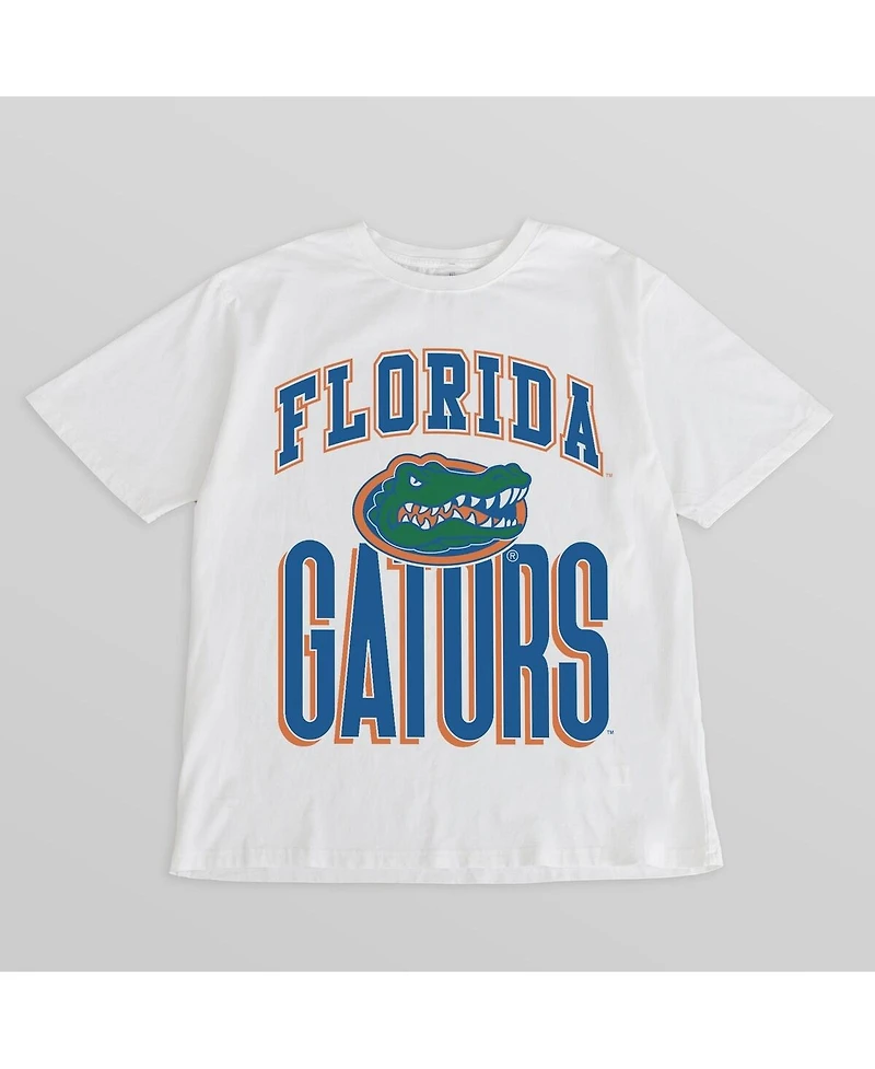Gameday Couture Women's Cream Florida Gators Oversized Fierce Focus T-Shirt