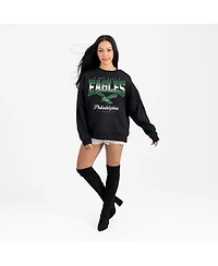 Gameday Couture Women's Black Philadelphia Eagles Powerhouse Play Premium Fleece Sweatshirt