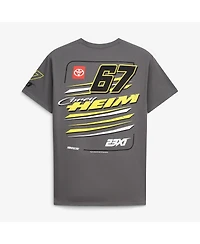 23xi Racing Men's Charcoal Corey Heim 67 Crewneck T-Shirt