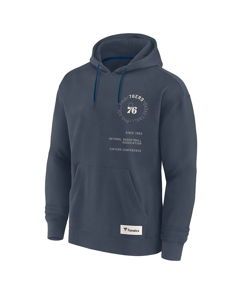 Fanatics Men's Blue Philadelphia 76ers Future Ground Info Elements Premium Pullover Hoodie