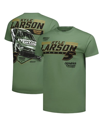 Classic Ink Usa Men's Hunter Green Kyle Larson Crewneck T-Shirt