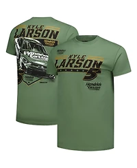 Classic Ink Usa Men's Hunter Green Kyle Larson Crewneck T-Shirt