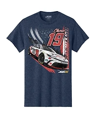 Joe Gibbs Racing Team Collection Men's Heather Navy Chase Briscoe 19 Free Bird Southern Spring Water Car T-Shirt
