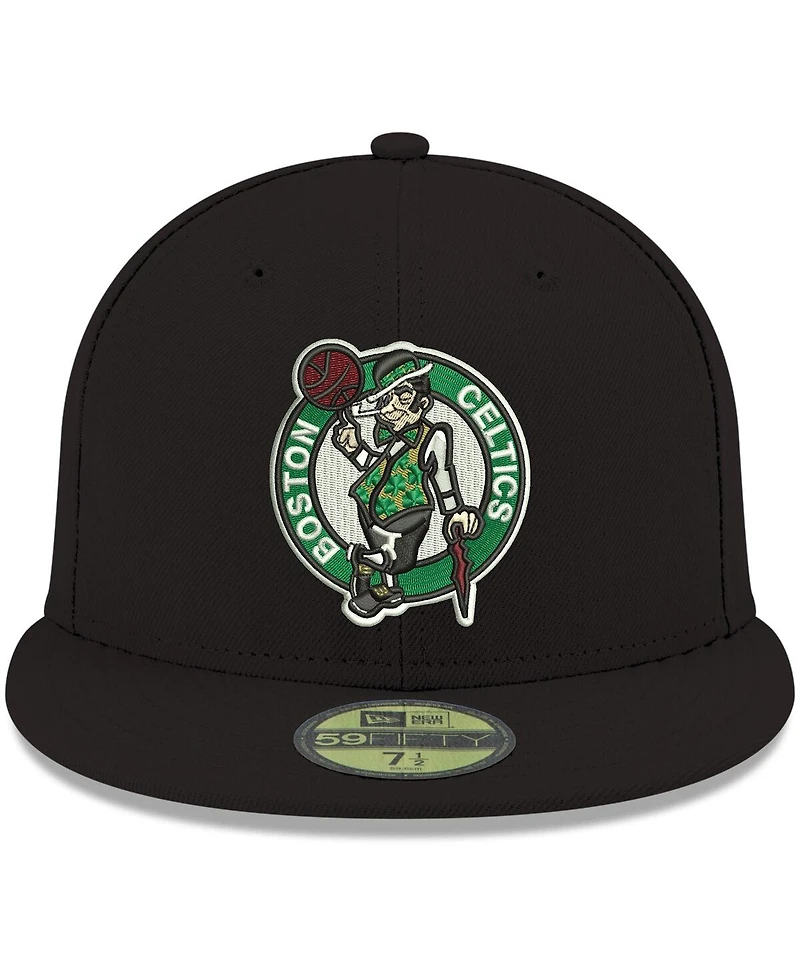 New Era Men's Black Boston Celtics Team Color 59FIFTY Fitted Hat